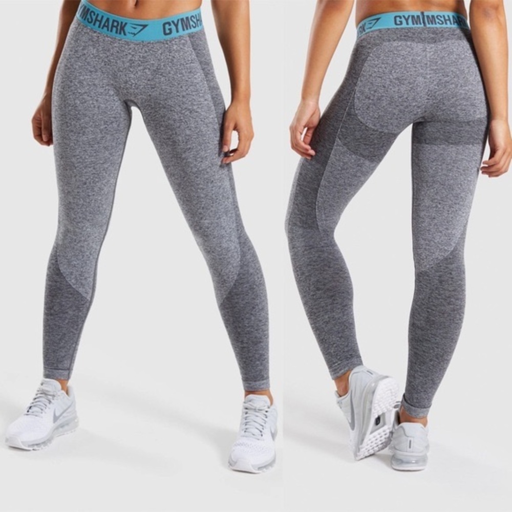 Gymshark - Flex Leggings Charcoal Marl/Dusky Tea (S)
